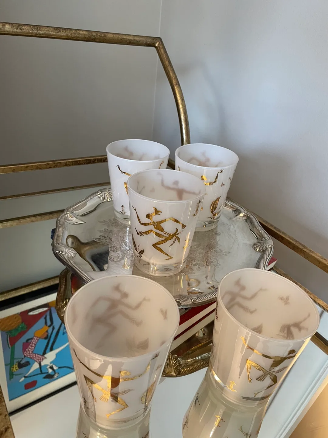 Federal Tribal Dance vintage Barware bundle of 5 image indicator(4)