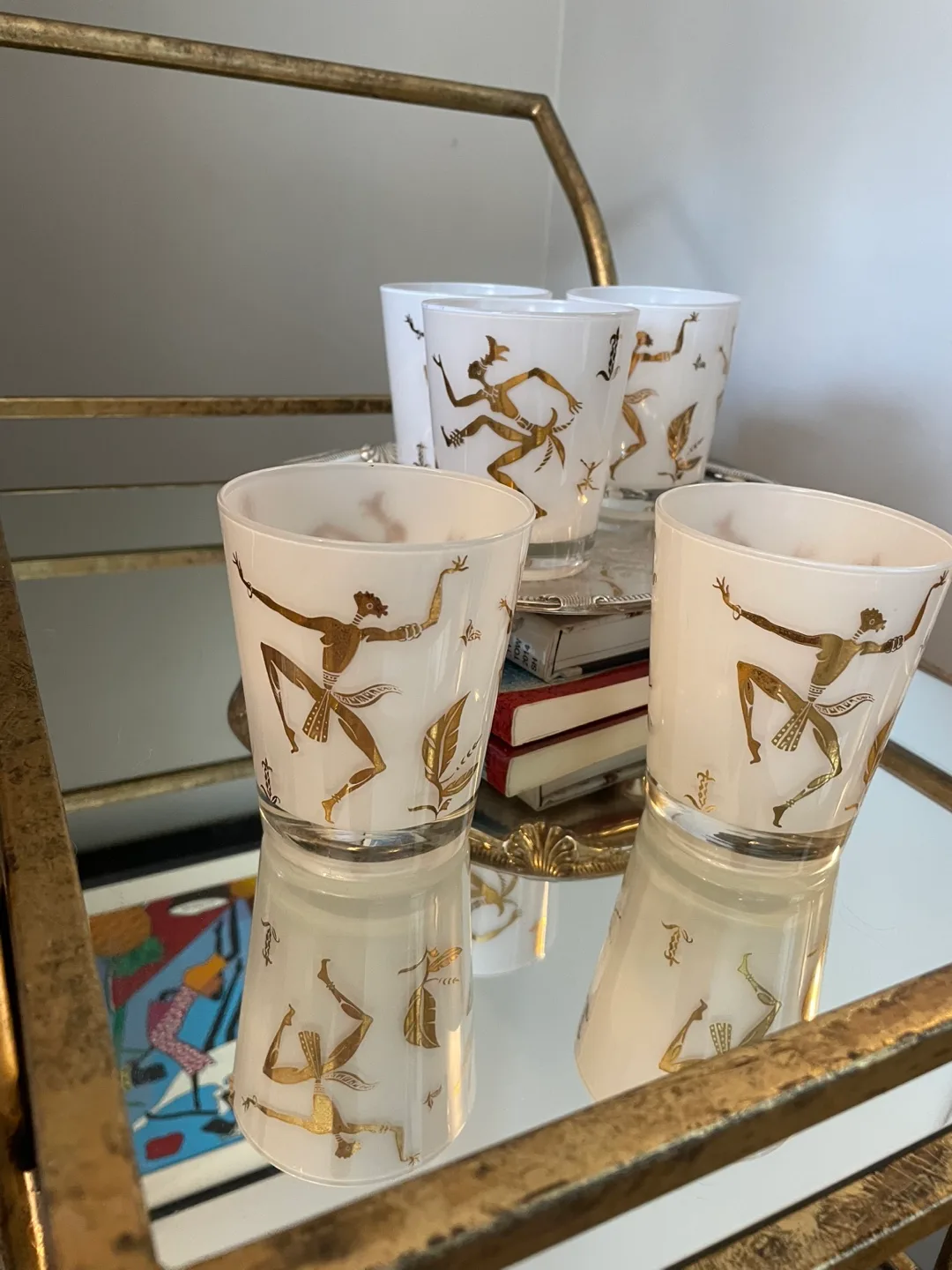 Federal Tribal Dance vintage Barware bundle of 5 image indicator(2)