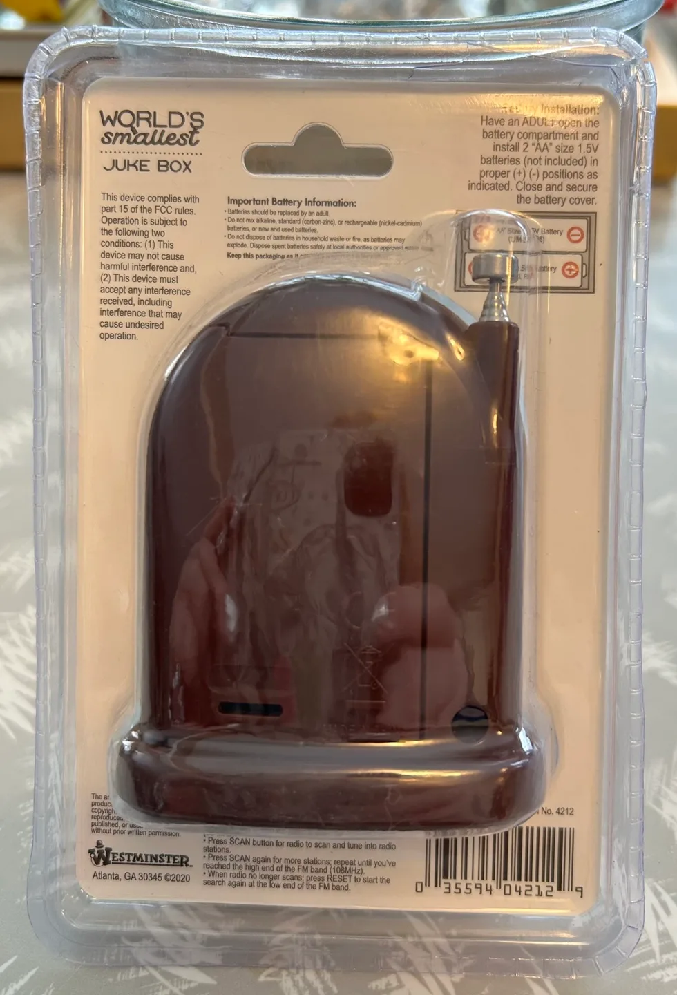 ✨✨World's Smallest Jukebox Radio (3”) image indicator(2)