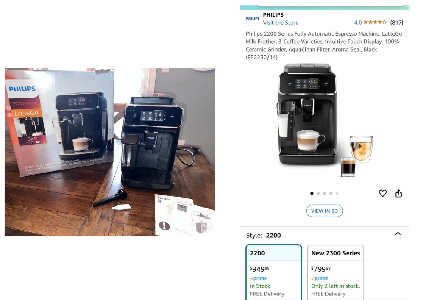 Philips 2200 Series LatteGo Fully Automatic Espresso Machine image indicator(2)