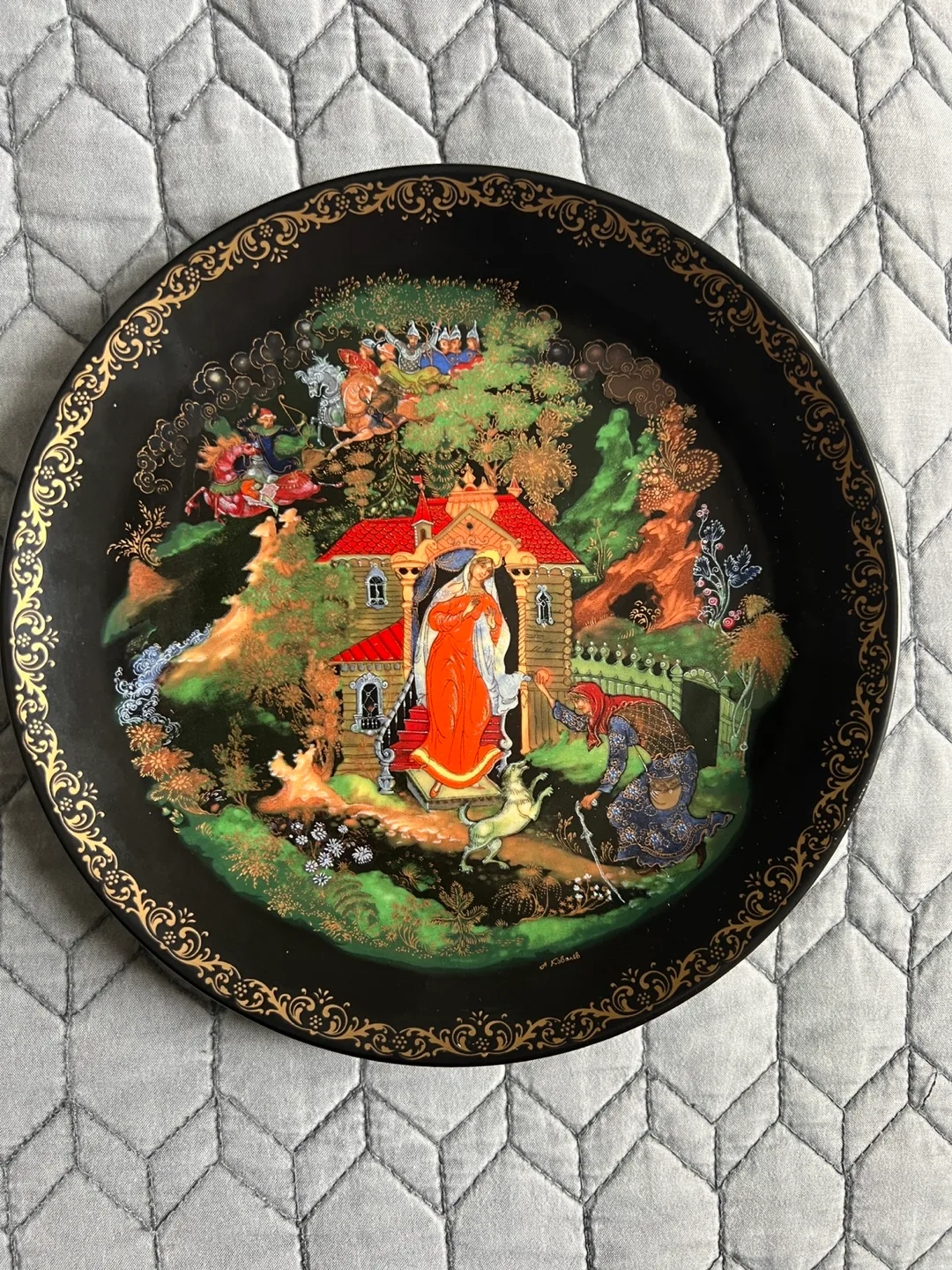 Gorgeous Fairy Tale Decorative Plate. Numbered image indicator(2)