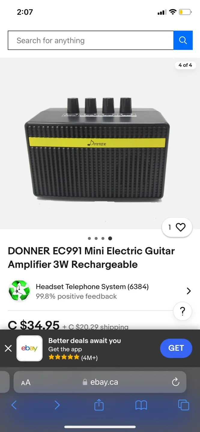 Donner Wireless Rechargable Mini Amp image indicator(3)