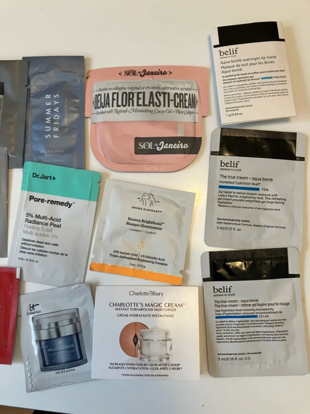 Set of 22 Luxury and Drugstore Skincare Samples image indicator(3)