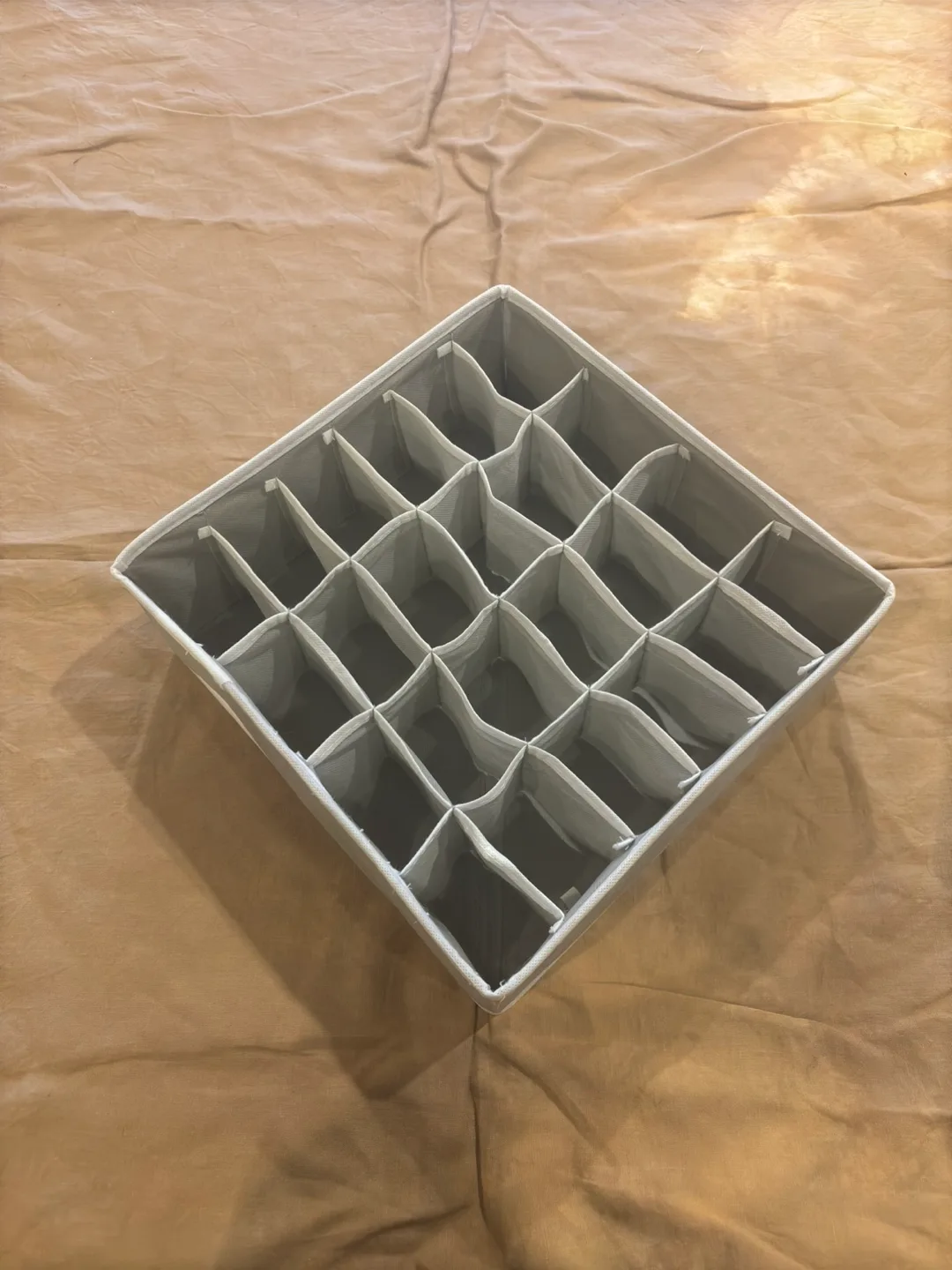 Grey Fabric Drawer Organizer with 24 Compartments image indicator(2)