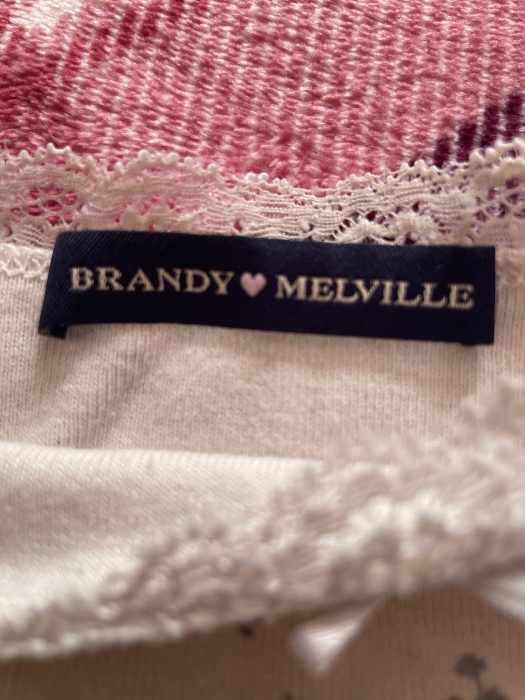 Brandy Melville Floral Lace Trim Tank Top - photo 2