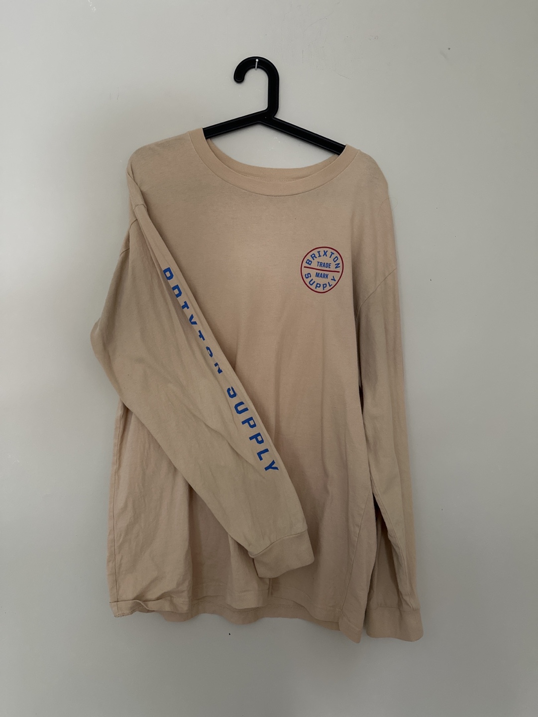 Brixton Supply Co. Beige Long Sleeve Shirt - Size XL