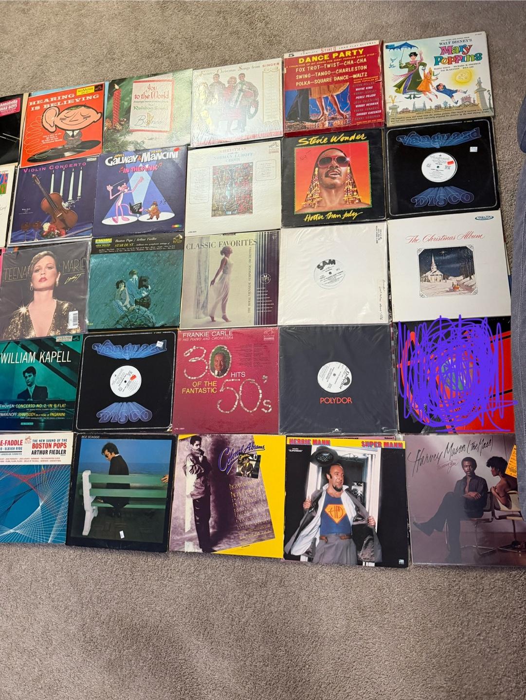 Huge Collection of Vintage Vinyl Records lot of 80 - photo 5