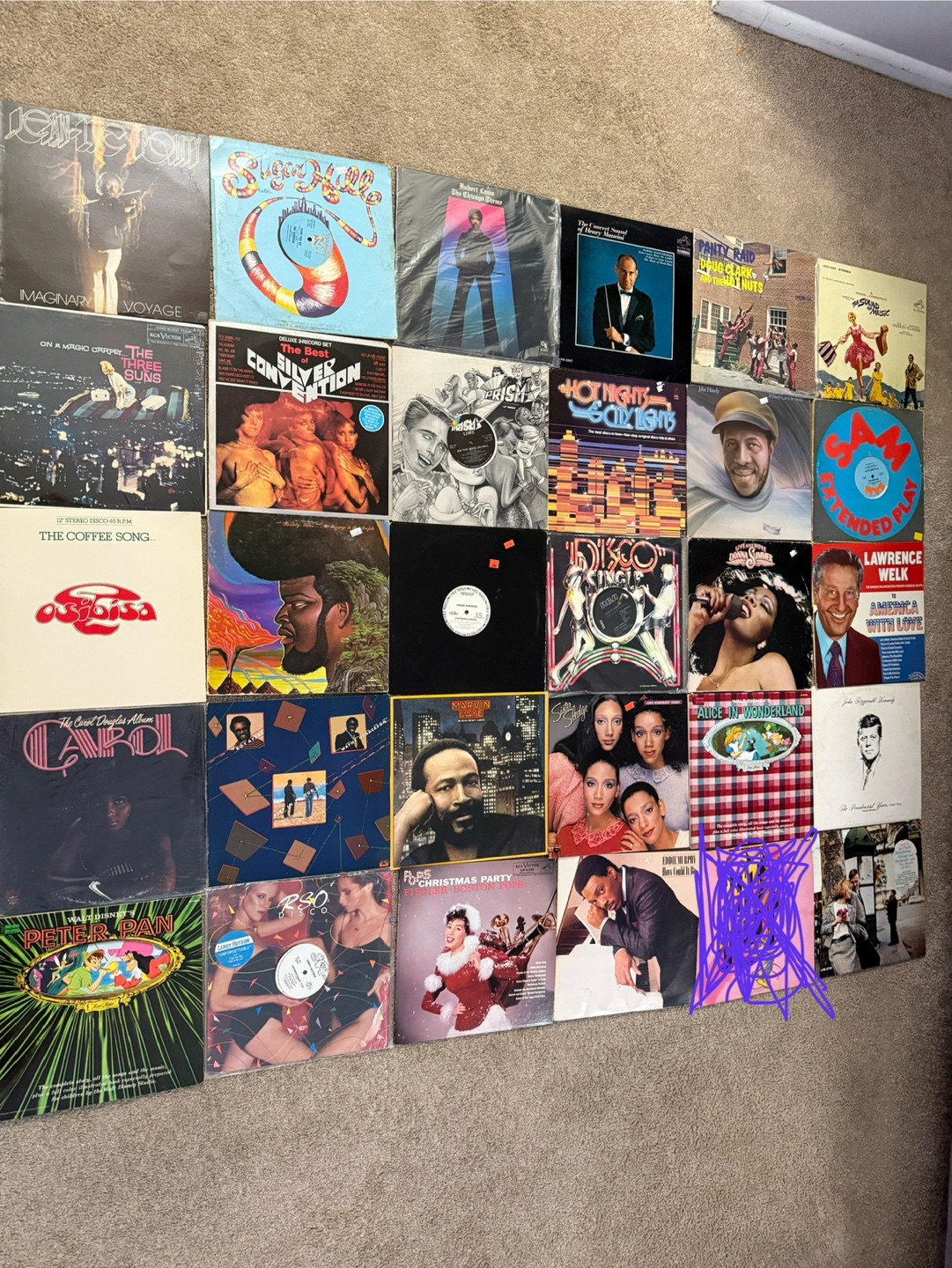 Huge Collection of Vintage Vinyl Records lot of 80 - photo 4