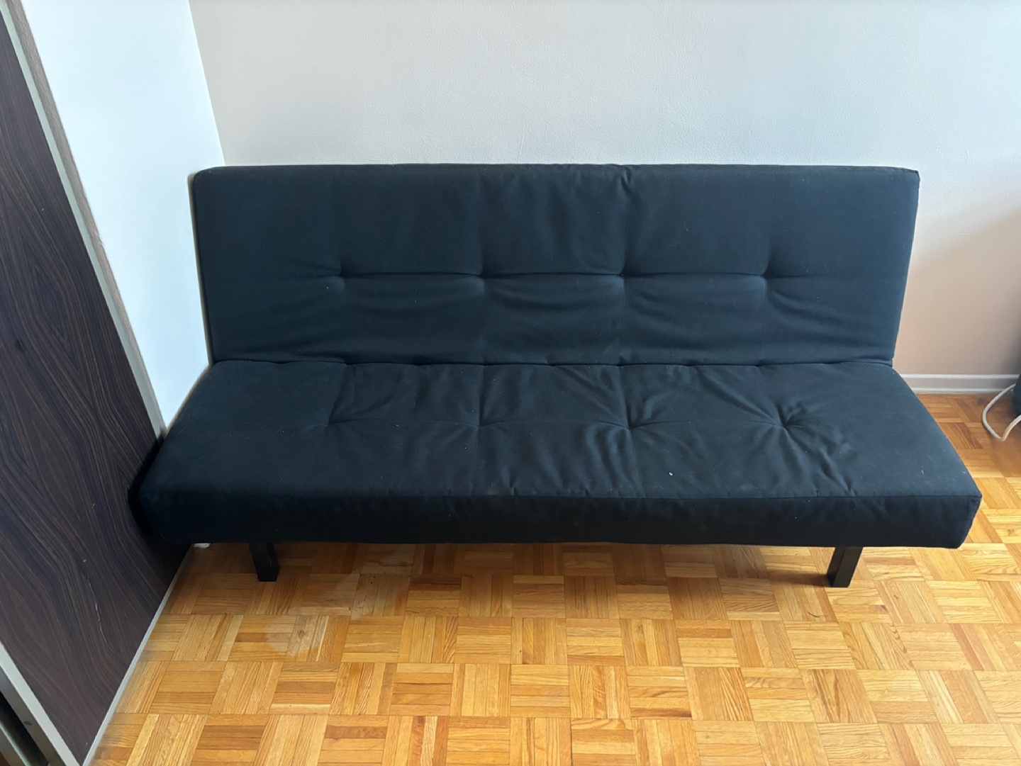 Black Futon Sofa Bed.