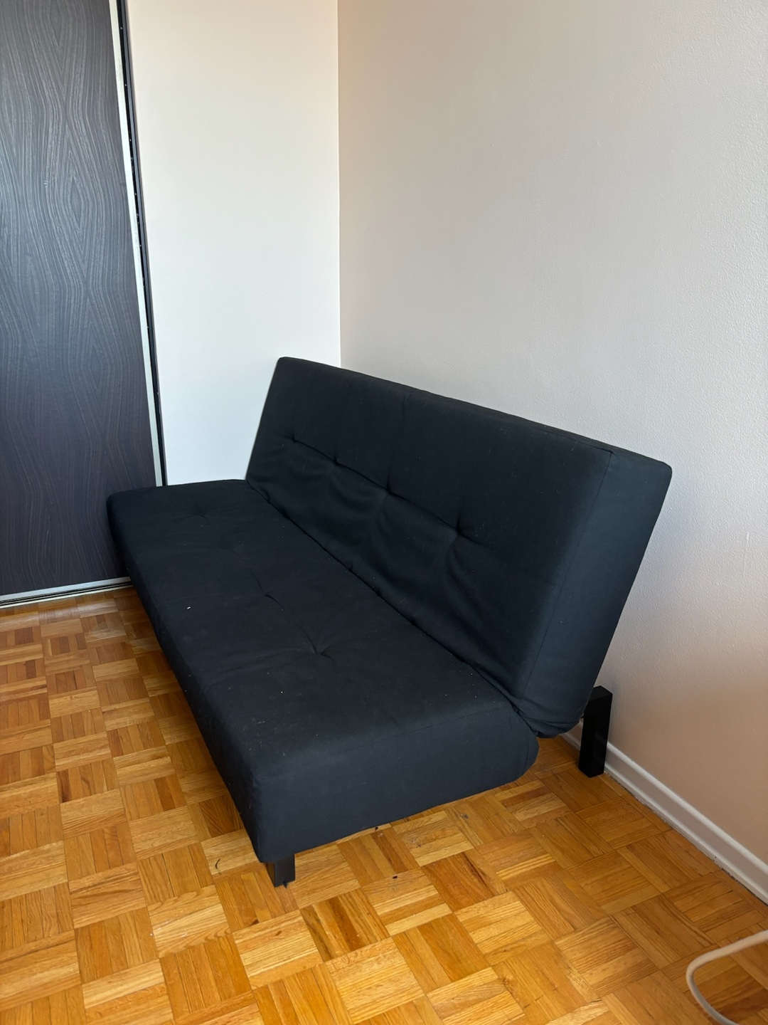 Black Futon Sofa Bed. - photo 2