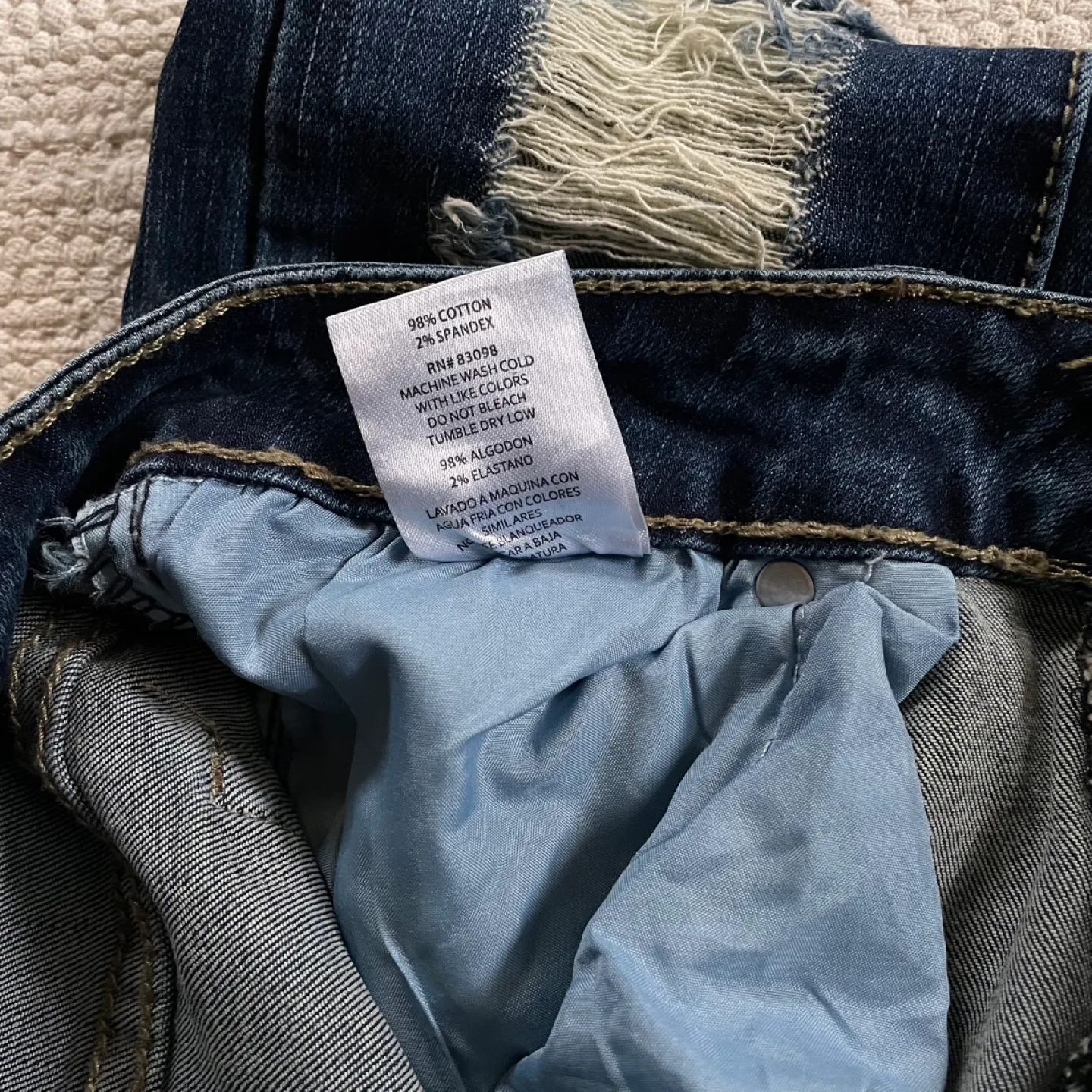 Ci Sono Denim Distressed Jeans Size 5 image indicator(9)