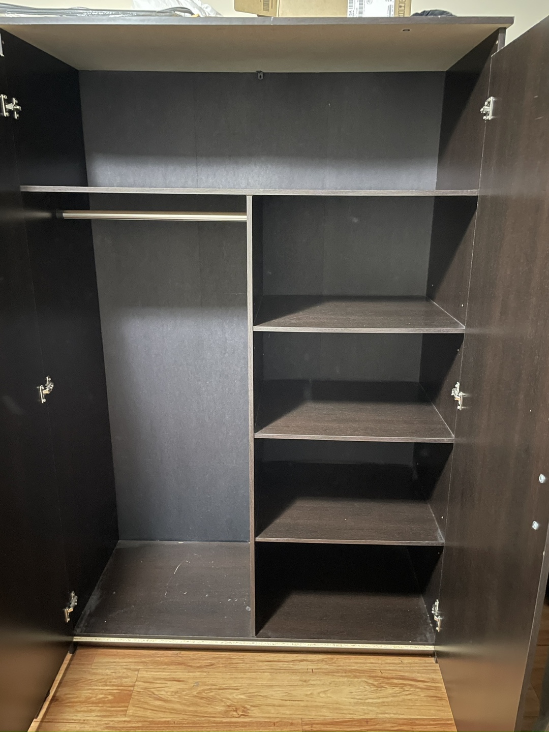 Dark Brown Wardrobe Closet - photo 2