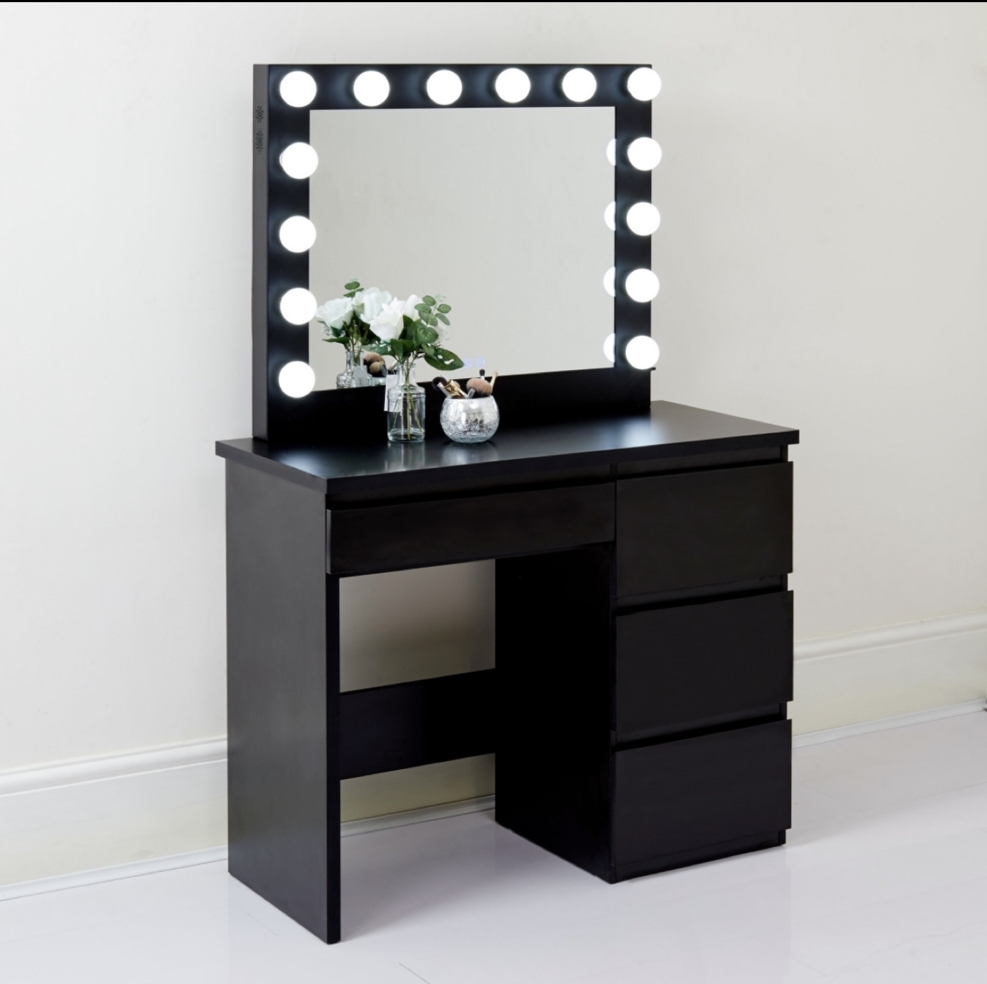 Hollywood Vanity Dressing Table with Mirror & Lights