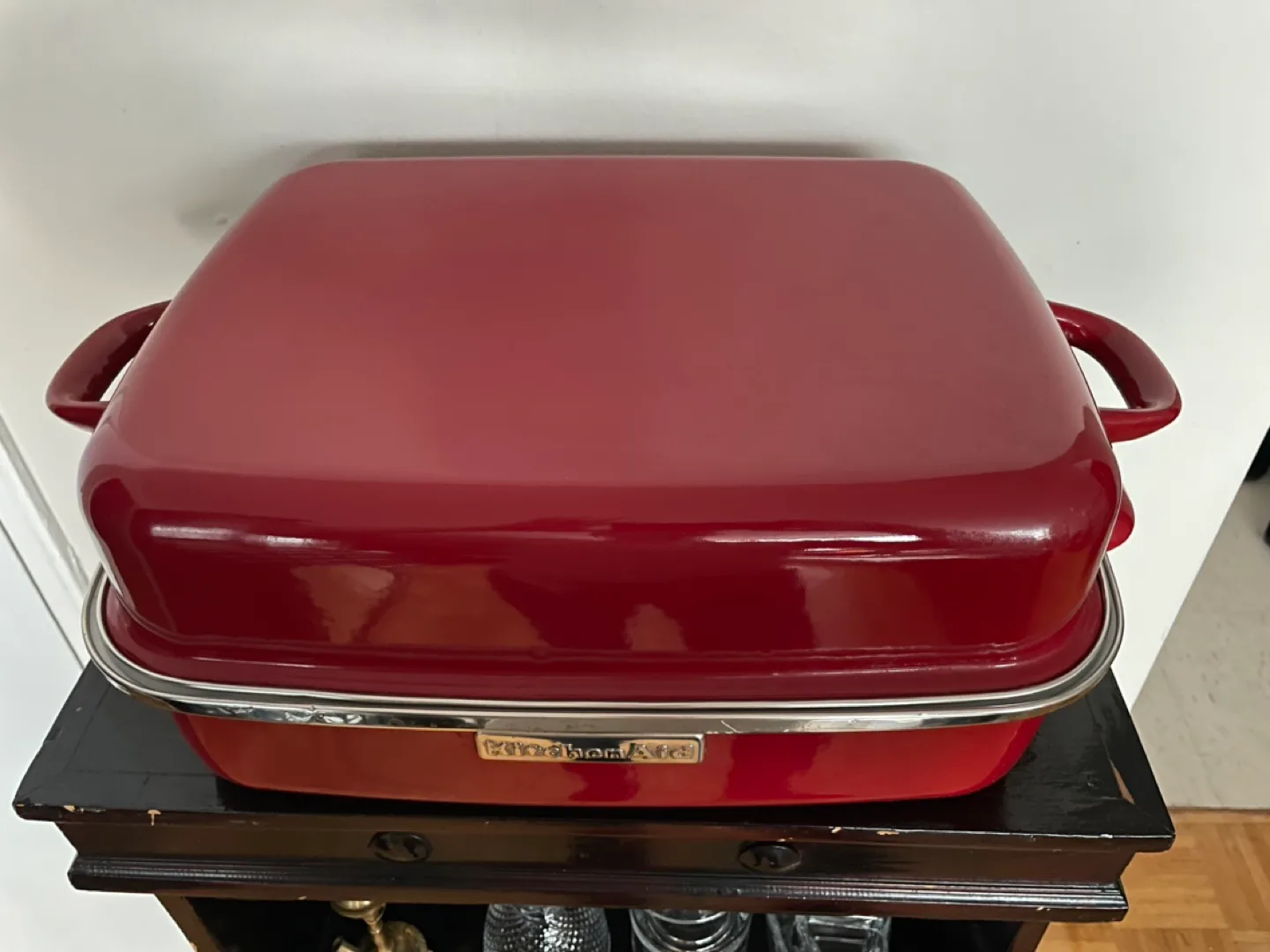 KitchenAid Enamel on Steel Double Roaster - Rare Empire Red image indicator(4)