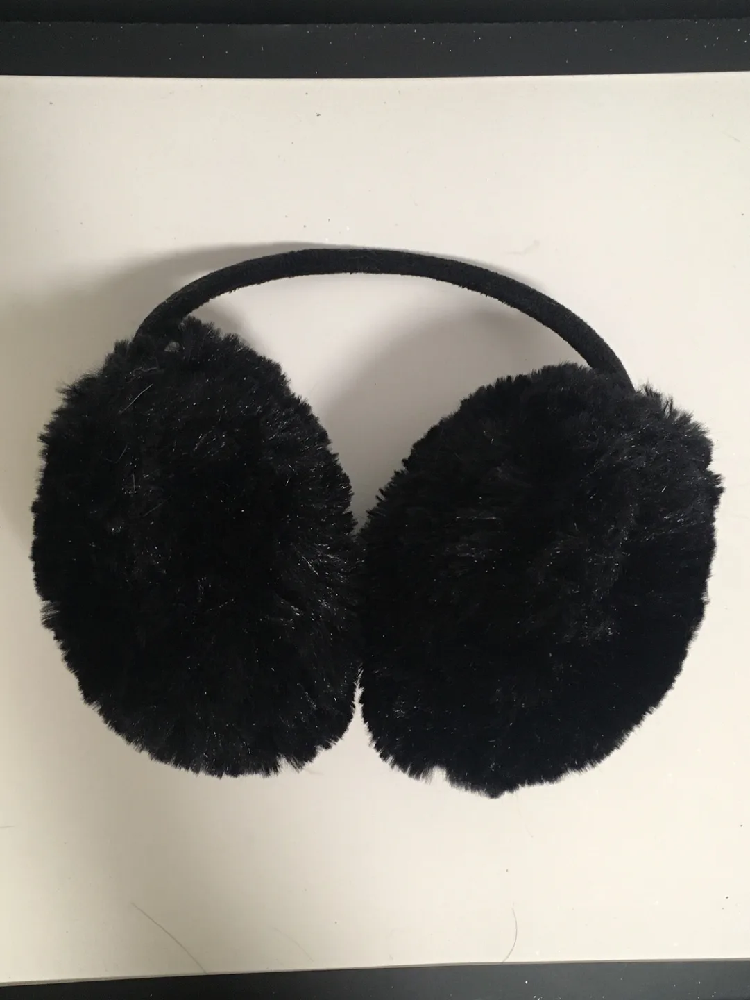 🥕 Women’s Cozy Black Fuzzy Earmuffs Warm Winter Ears image indicator(2)