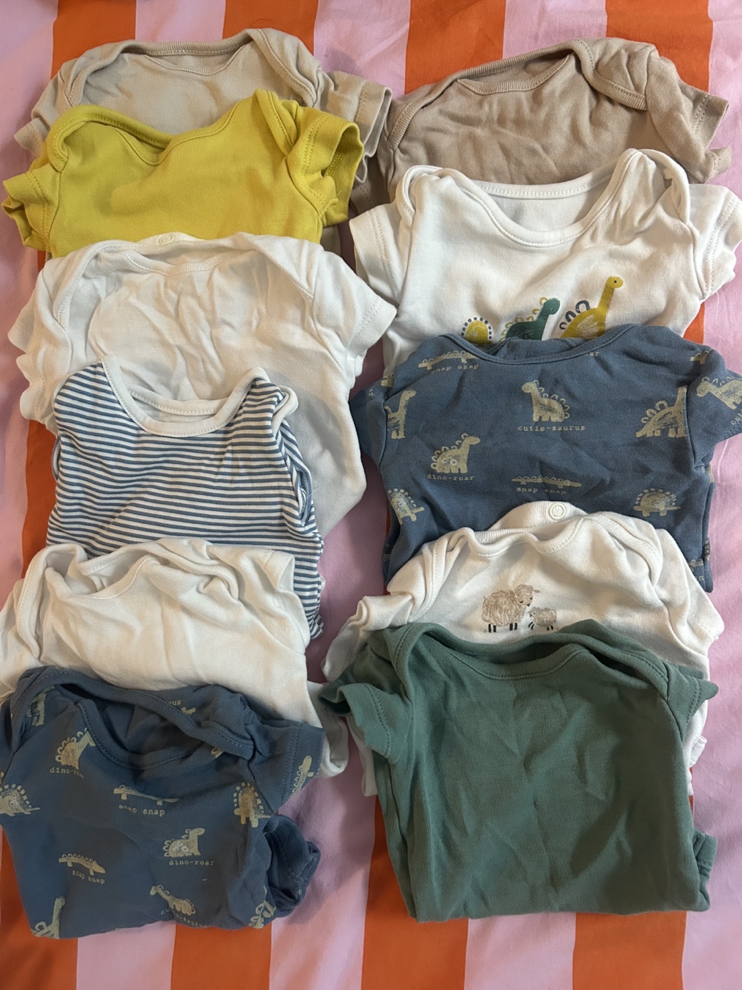 Bundle of 11 x Newborn Baby Bodysuits