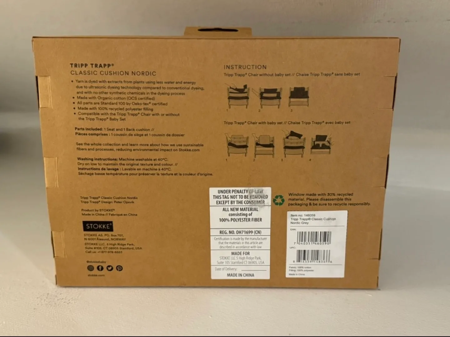 Stokke Tripp Trapp Classic Cushion - Nordic Grey image indicator(5)