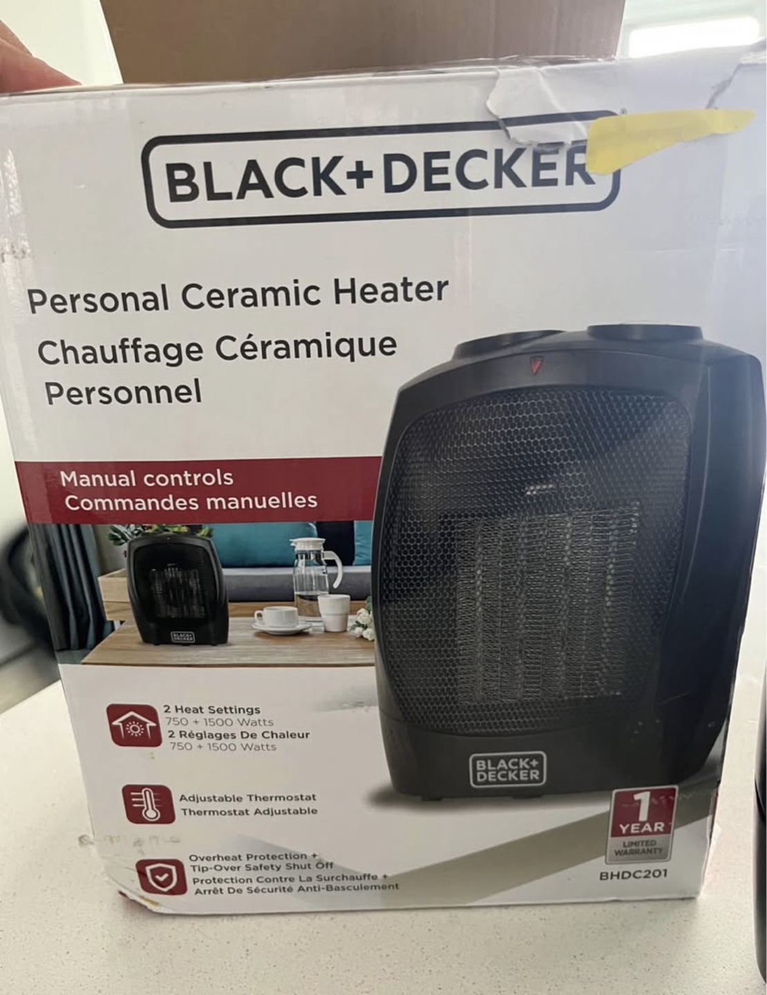 Black+Decker Personal Ceramic Heater - BHD201