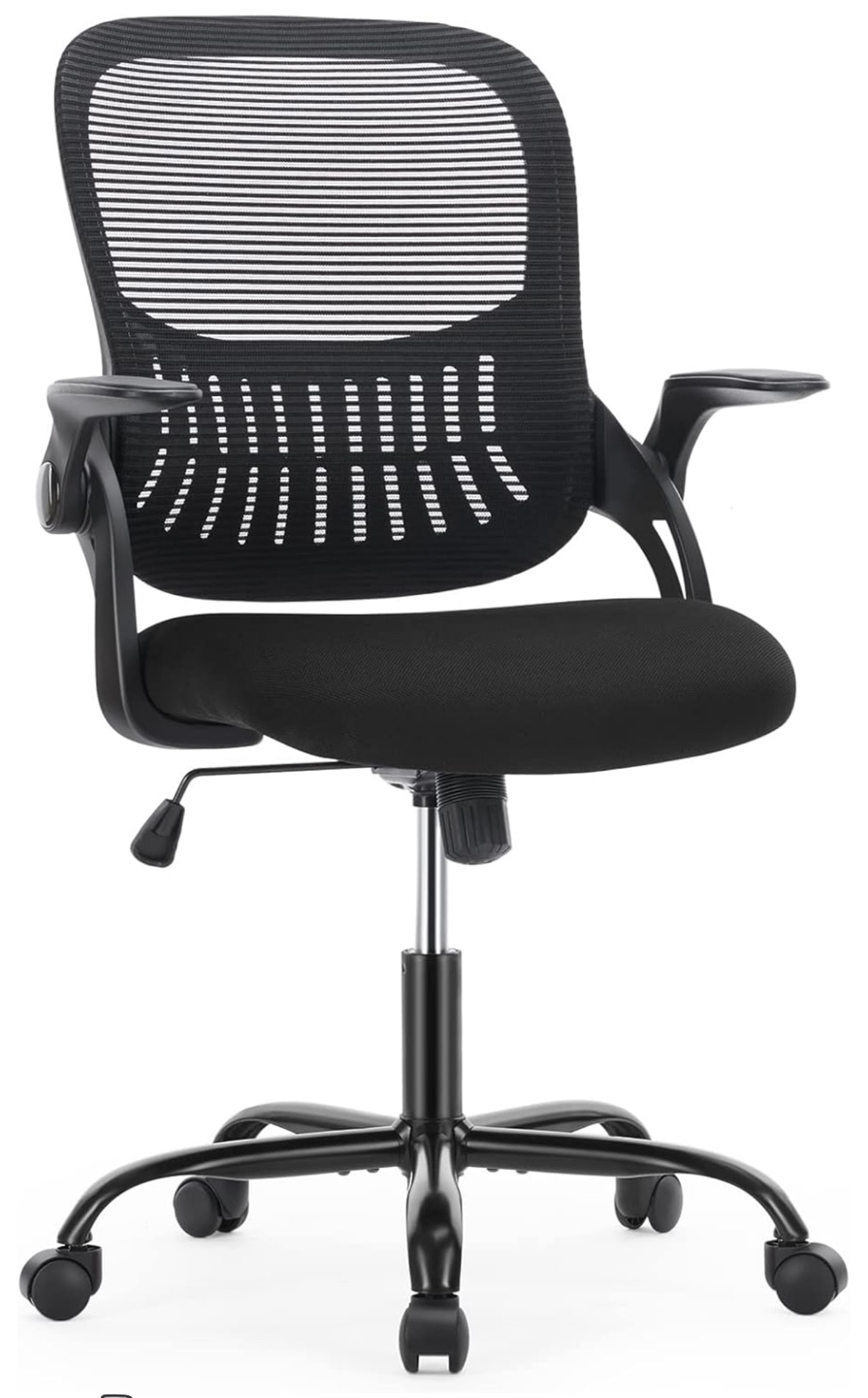 Office Chair, Mesh Back, Black, Adjustable - photo 2