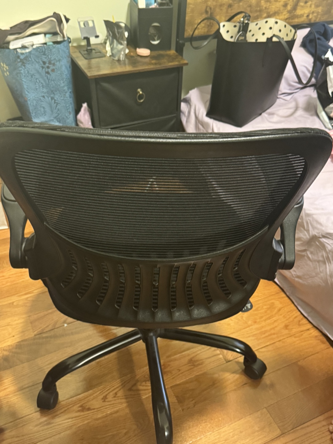 Office Chair, Mesh Back, Black, Adjustable - photo 4