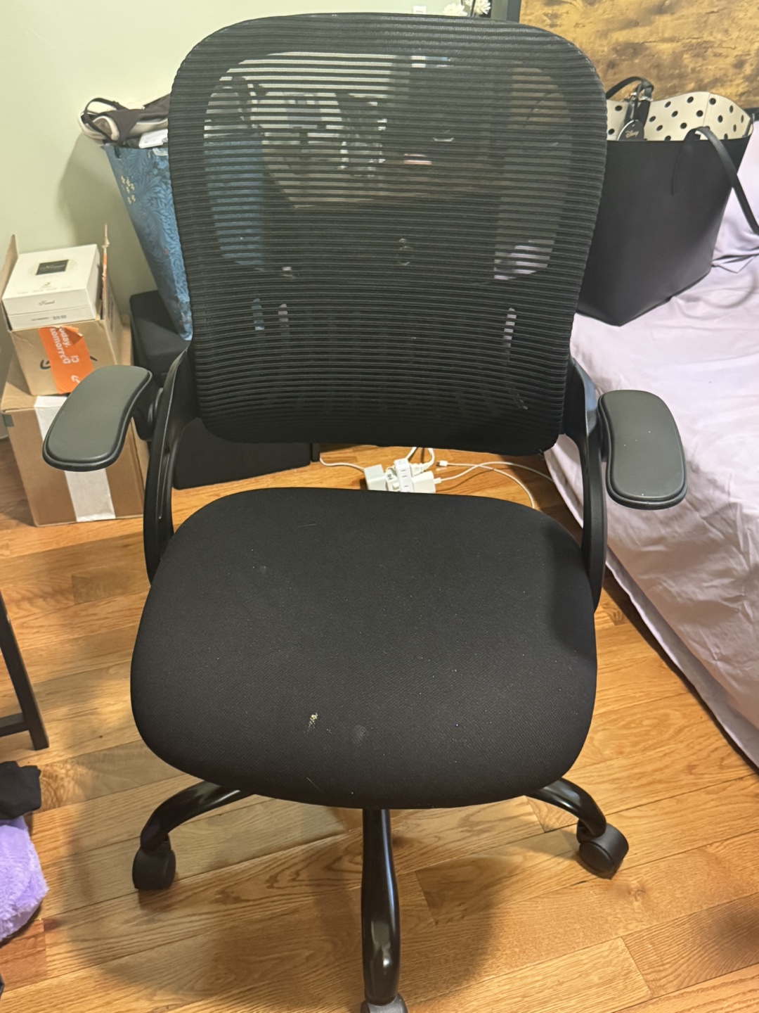 Office Chair, Mesh Back, Black, Adjustable - photo 3