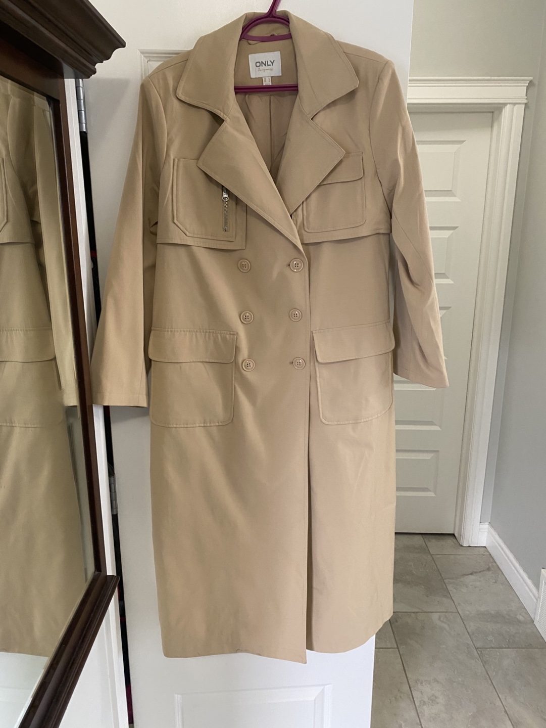 ONLY Beige Trench Coat - Size M