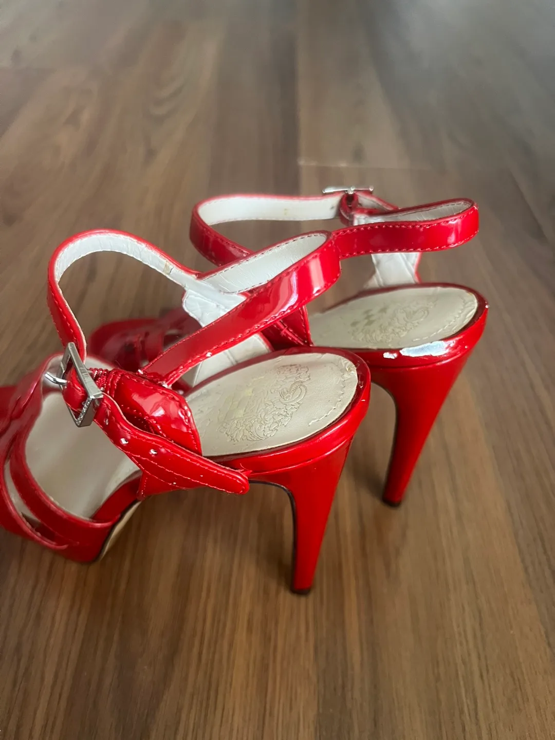 Valentine’s Sexy Heels Vince Camuto Red Patent Leather Heels image indicator(2)