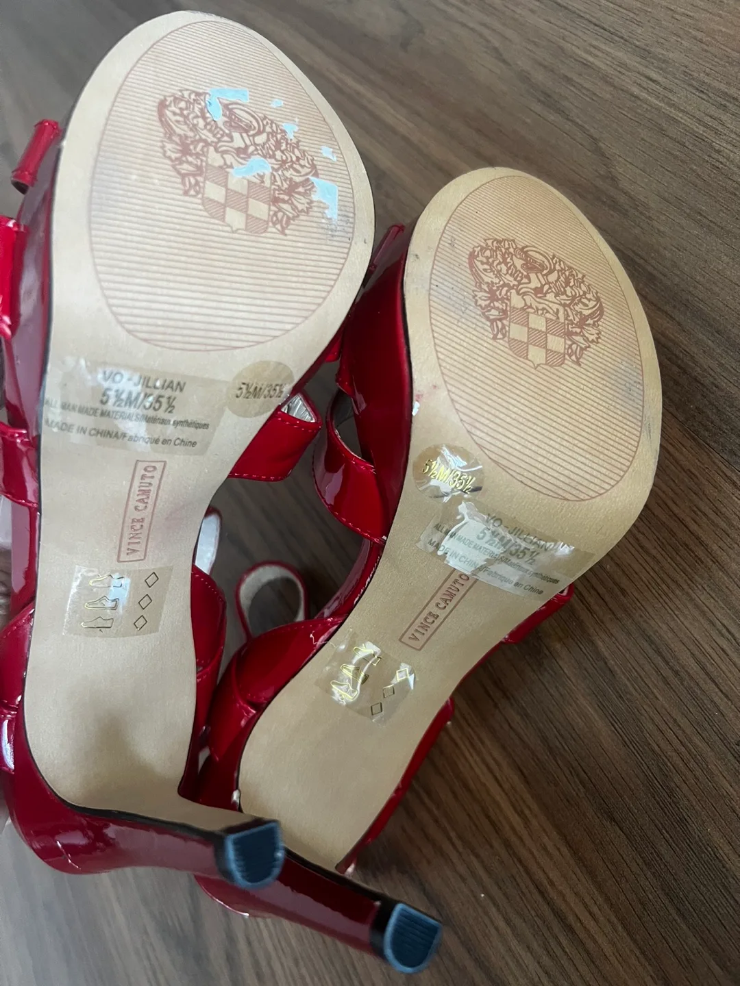 Valentine’s Sexy Heels Vince Camuto Red Patent Leather Heels image indicator(4)