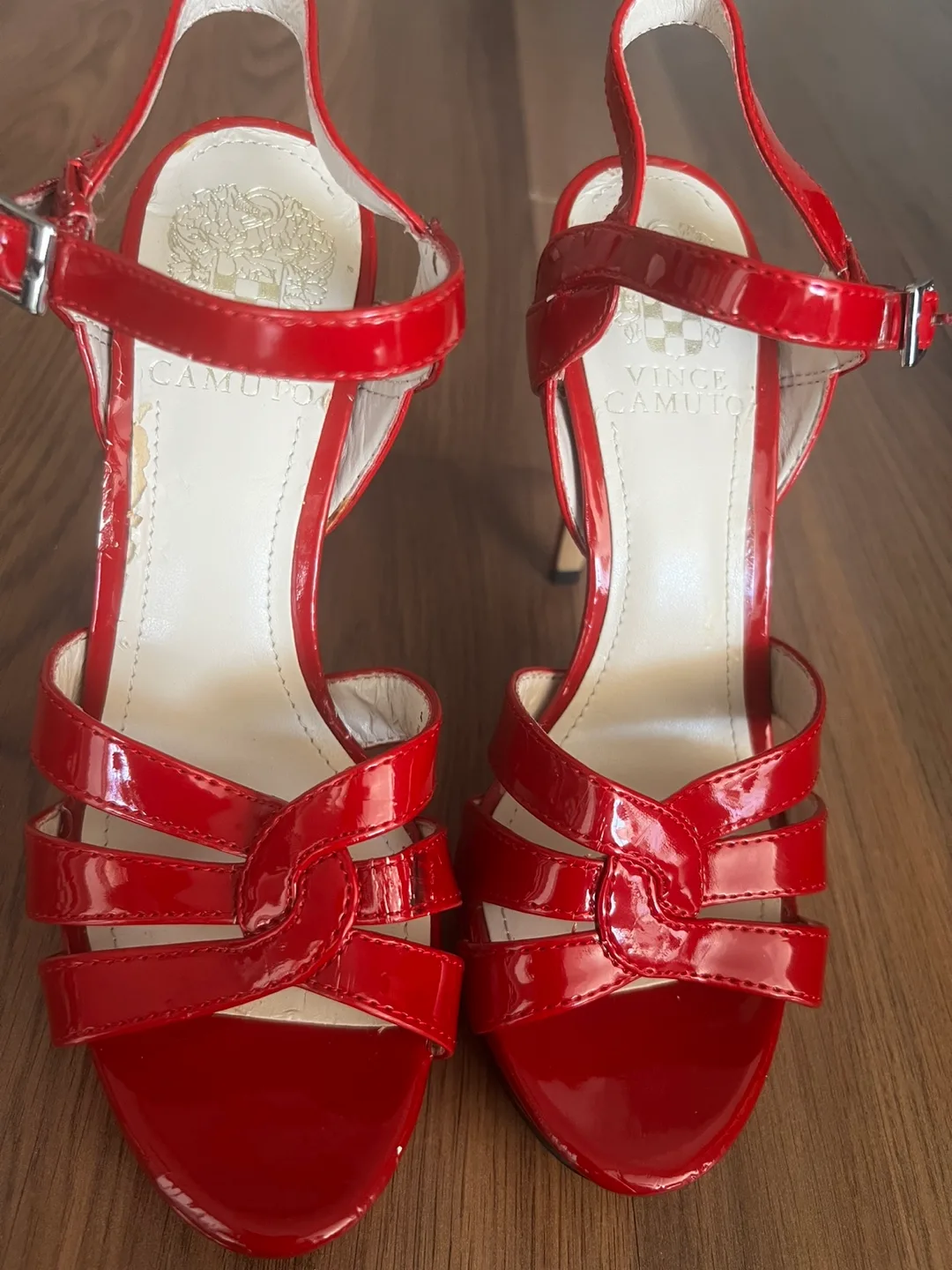 Valentine’s Sexy Heels Vince Camuto Red Patent Leather Heels image indicator(3)