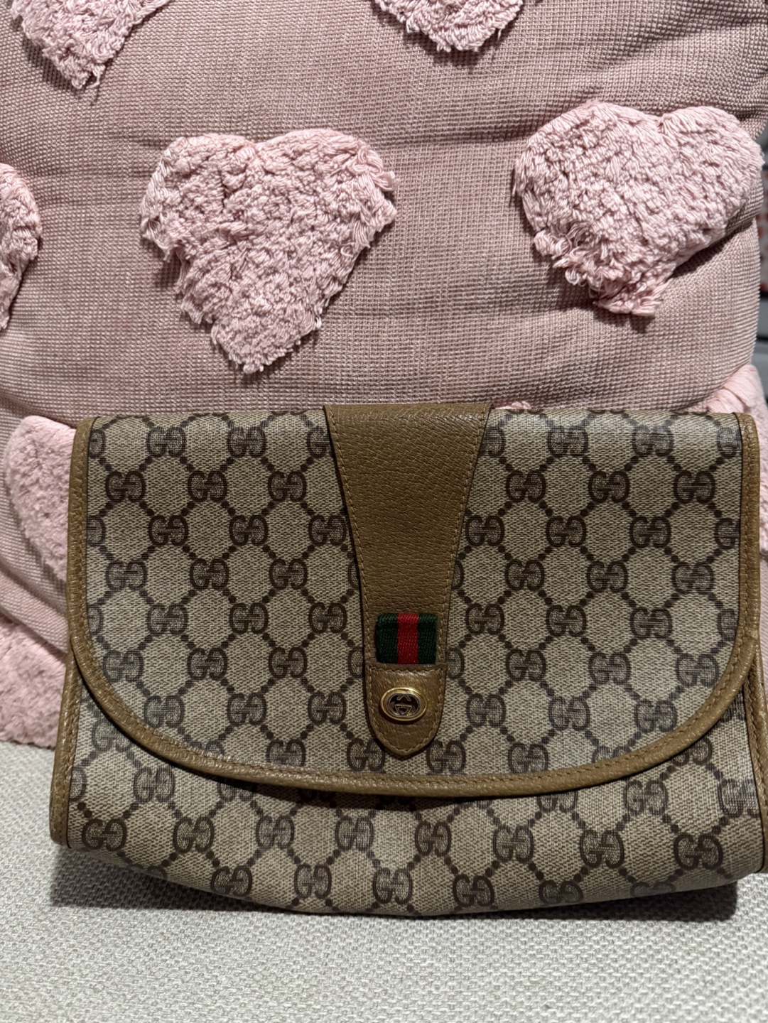 Vintage Gucci GG Monogram Clutch