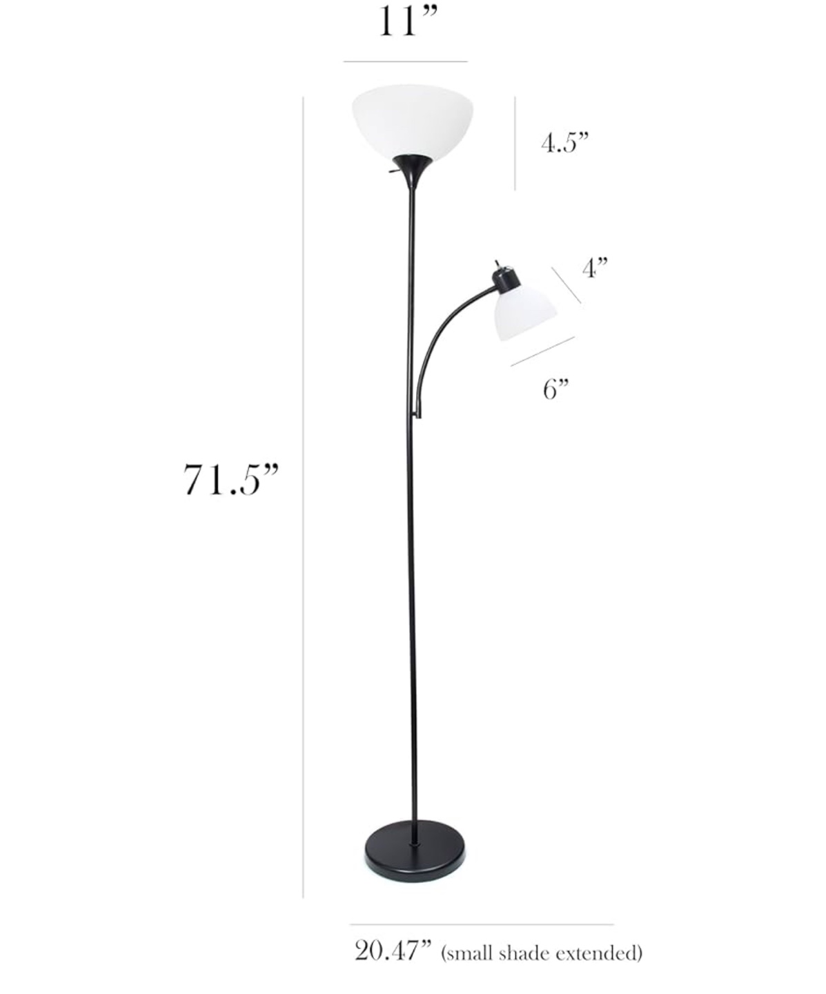 Simple Designs Mother-Daughter Floor Lamp – $30 - photo 3