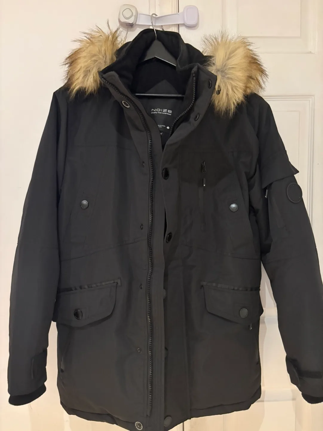 NOIZE Men's Size Medium Black Winter Parka image indicator(2)