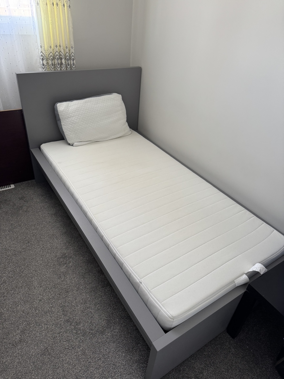 IKEA Single Bed Frame with Mattress - photo 2