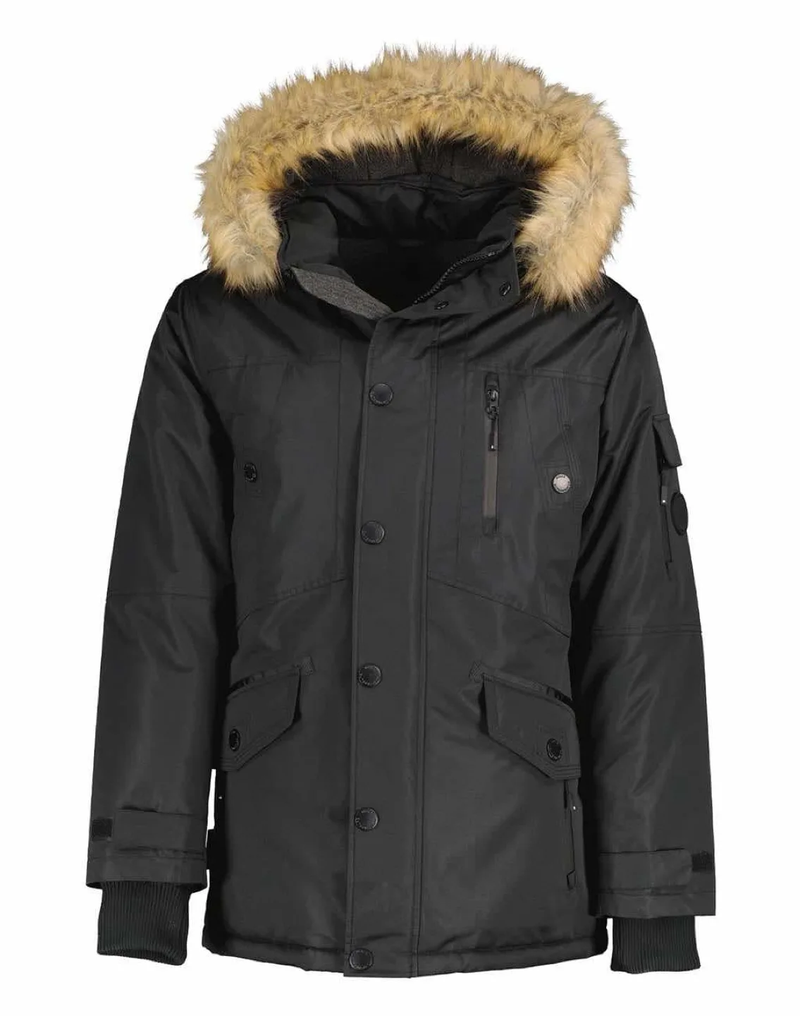 NOIZE Men's Size Medium Black Winter Parka image indicator(8)