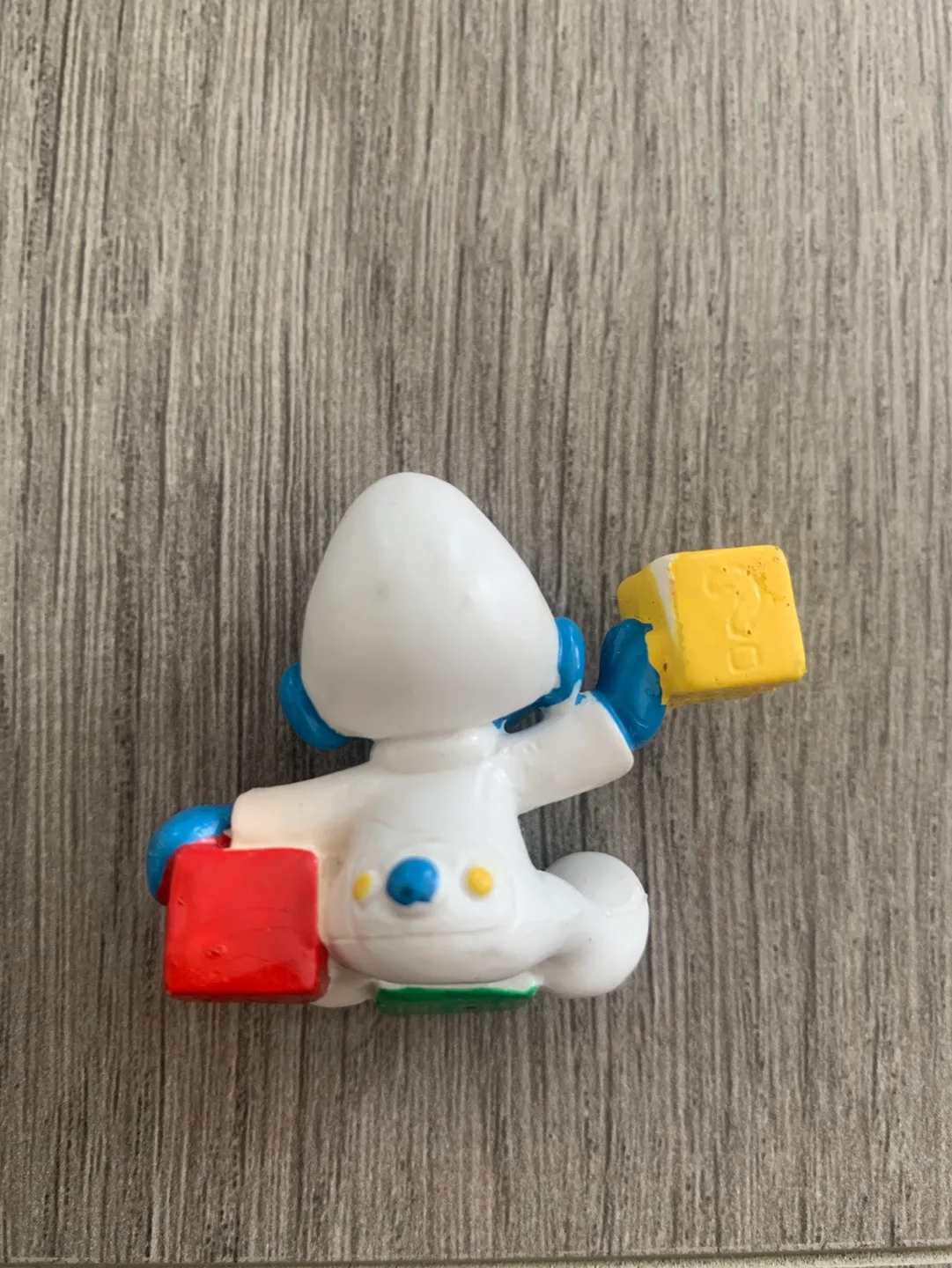 Vintage Baby Smurf Figurine with Blocks image indicator(6)