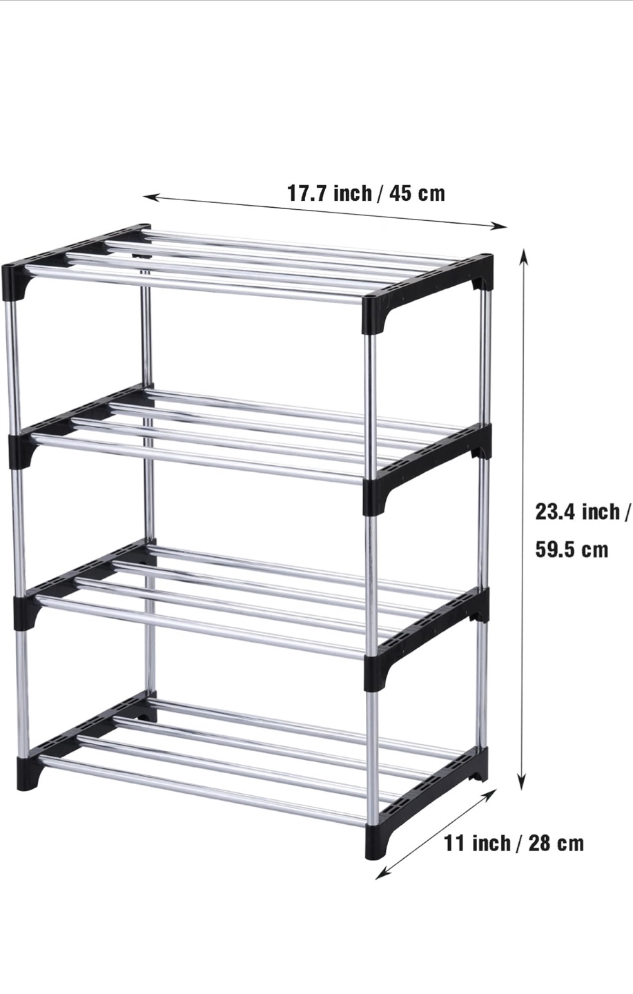 Four-Tier Metal Shoe Rack - photo 2