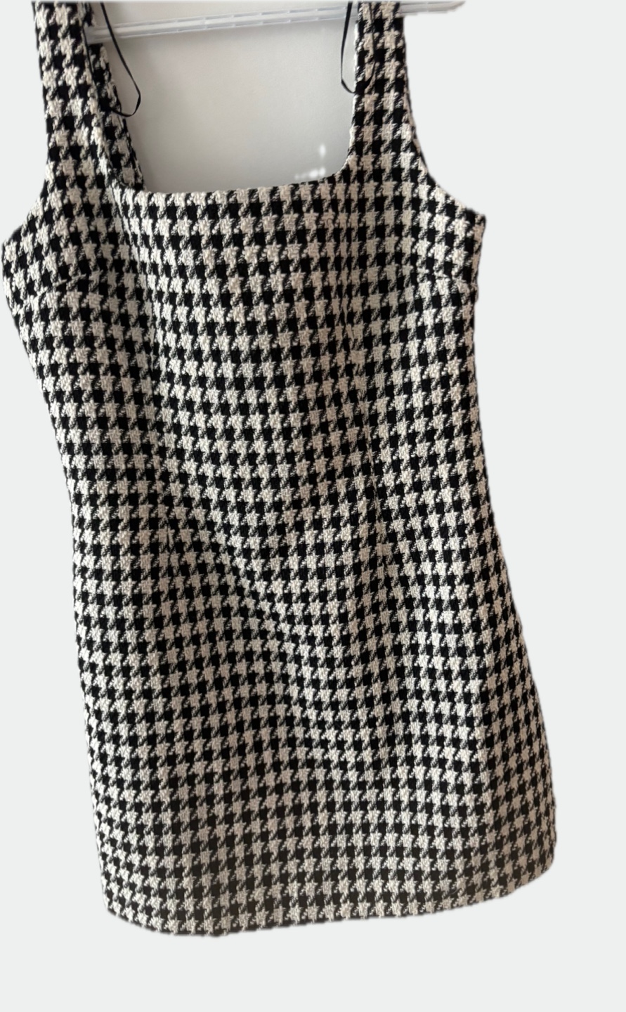 Dynamite Black and White Houndstooth Mini Dress - photo 3