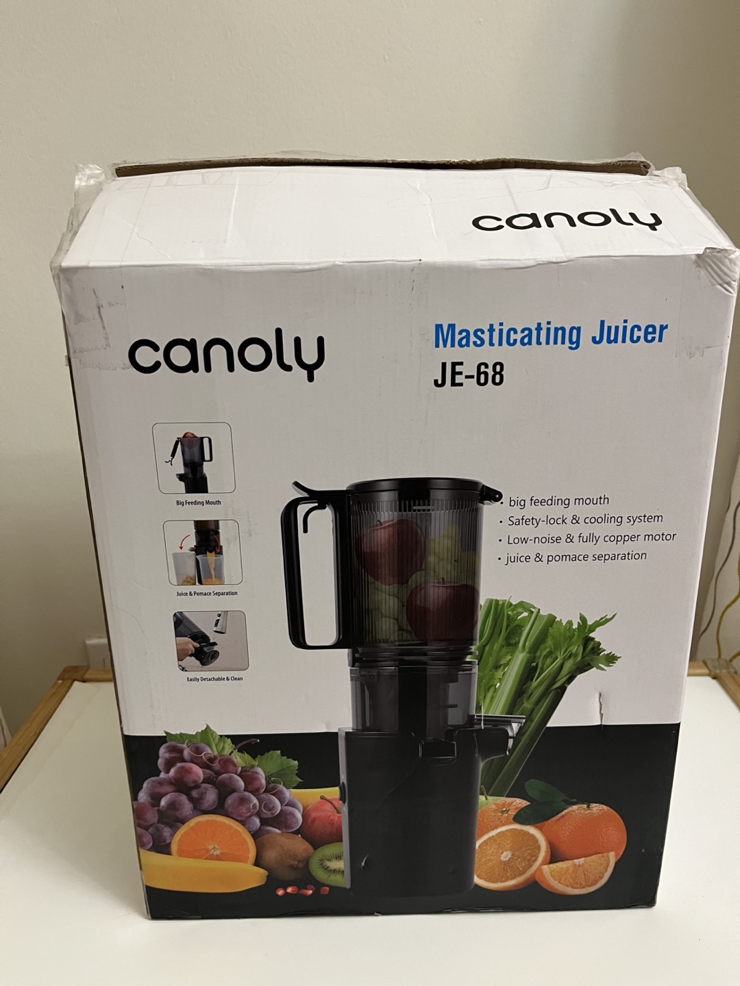 Canoly JE-68 Masticating Juicer - New in Box