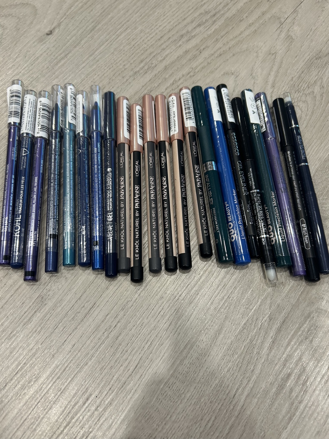 Bundle of 15 Eye Pencils - Various Shades & Brands