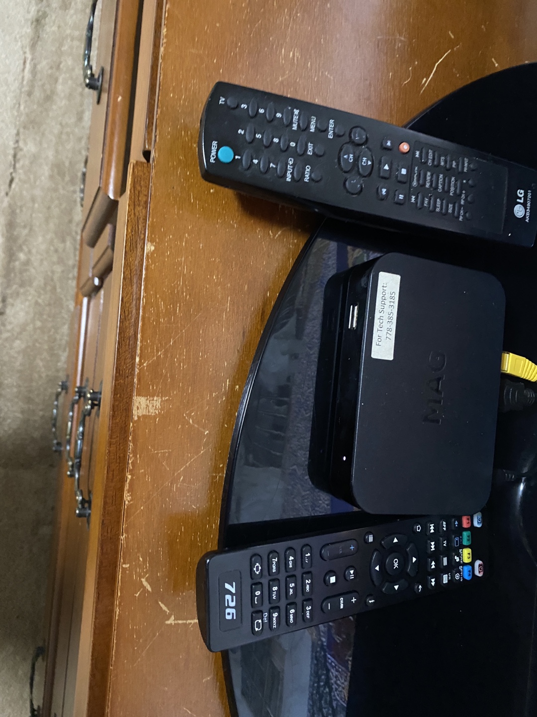 MAG 254 IPTV Box with LG 50PQ60 Plasma TV and Remotes - photo 3