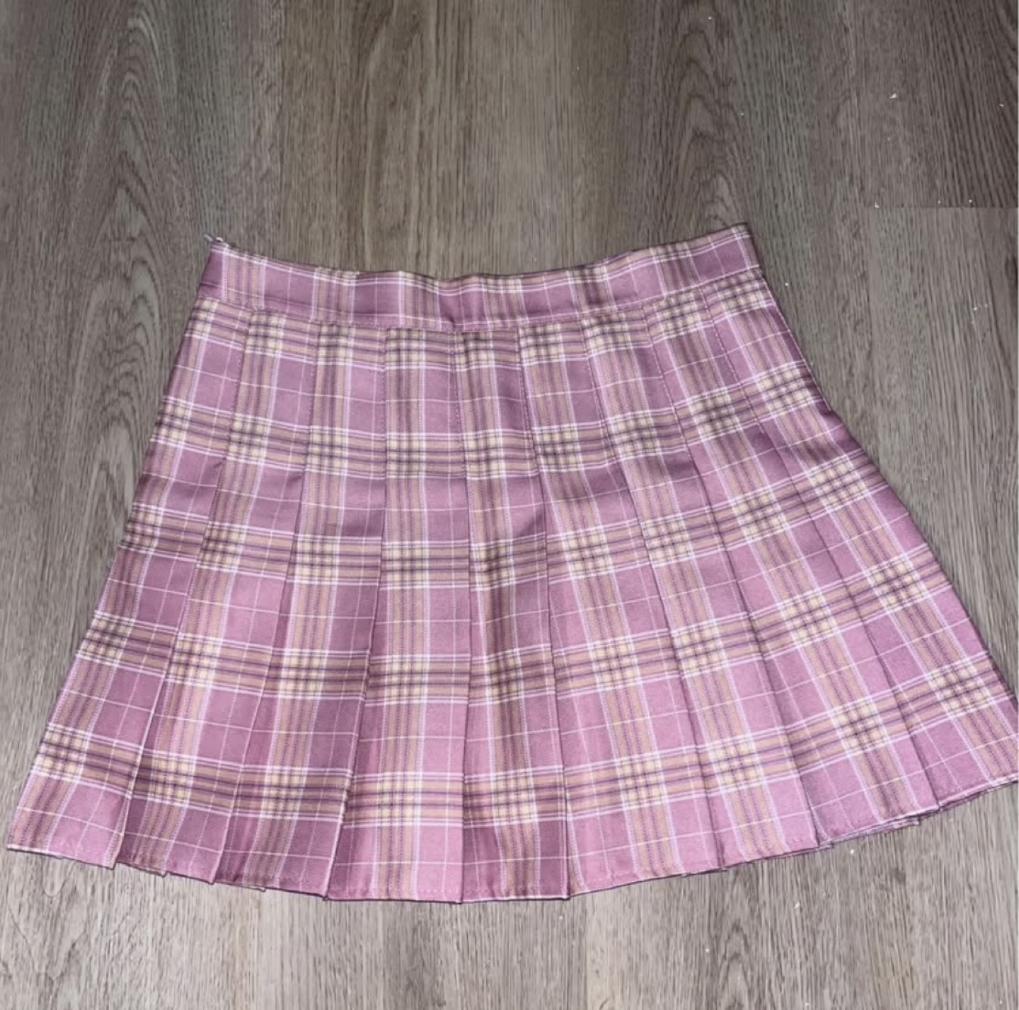 Three Mini Skirts - Pink, Grey, and Denim - photo 5
