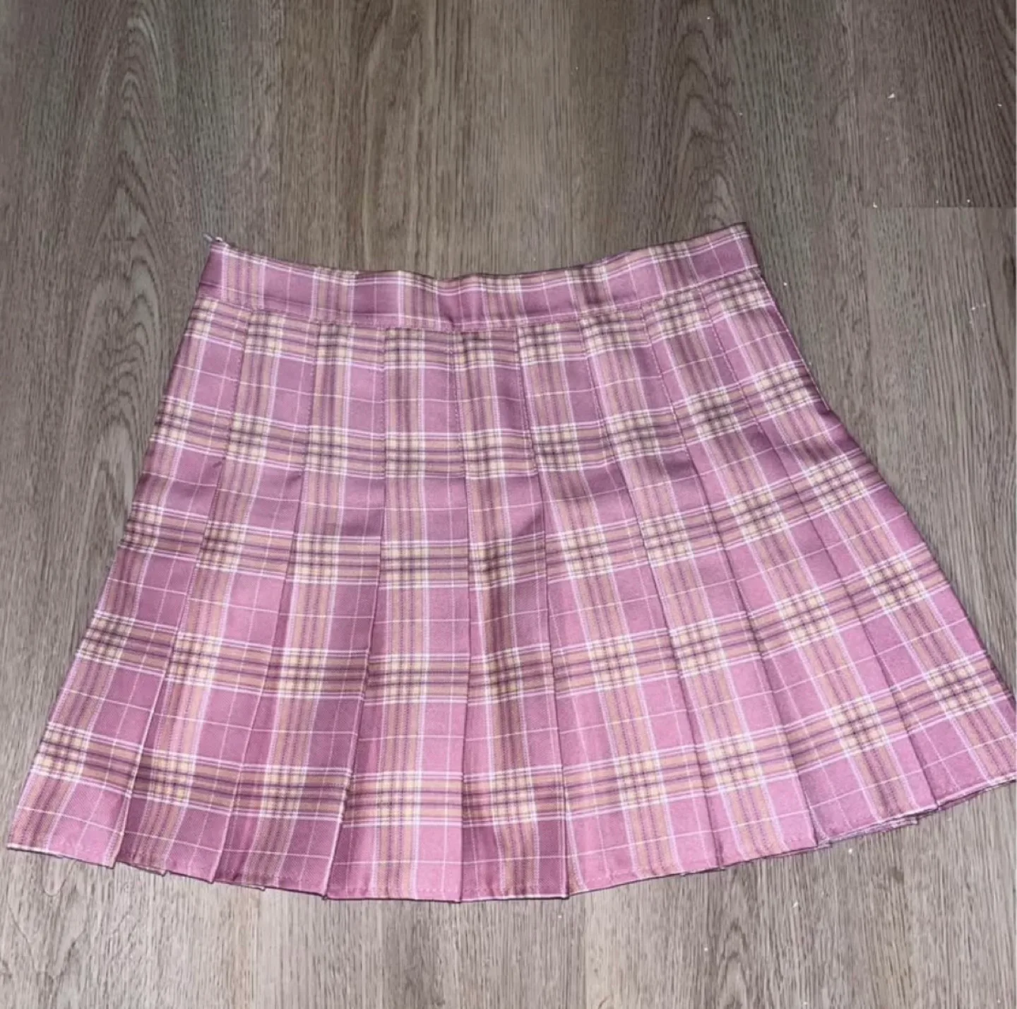 Three Mini Skirts - Pink, Grey, and Denim image indicator(5)