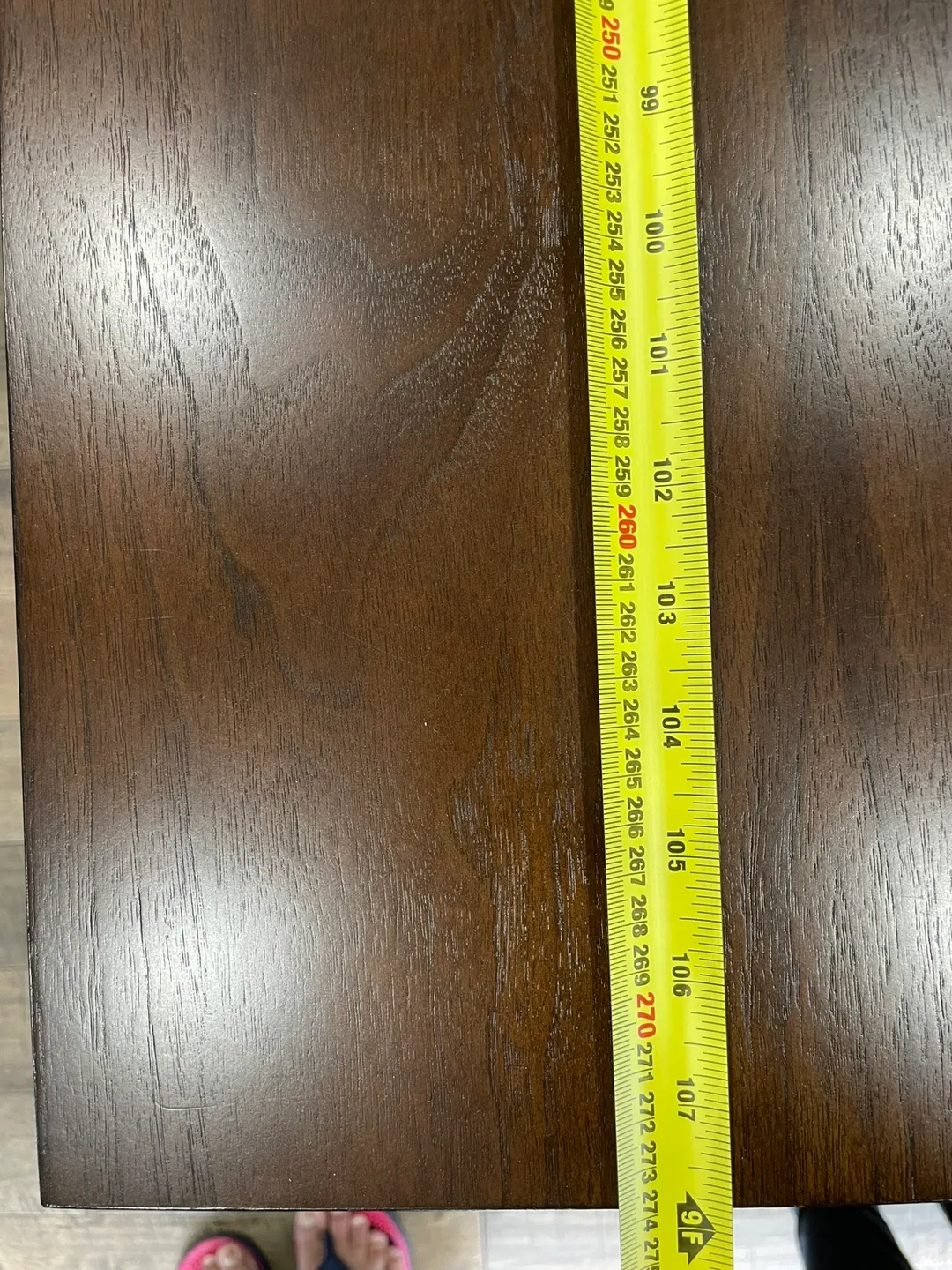 Large Dark Brown Wooden Dining Table image indicator(3)