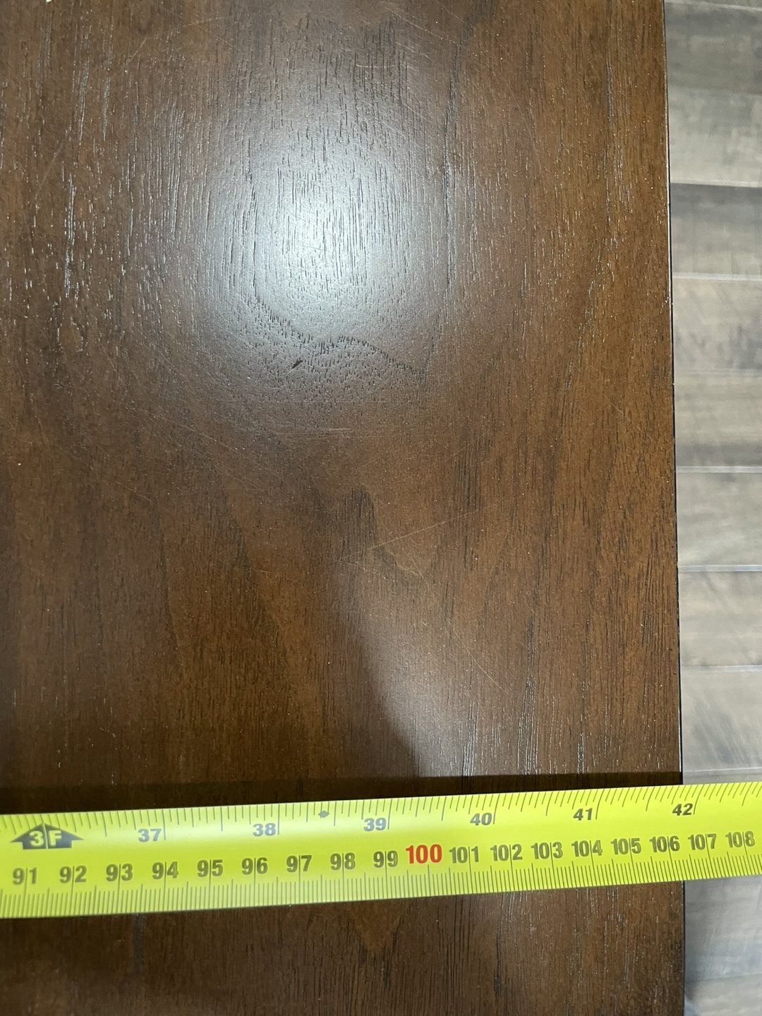 Large Dark Brown Wooden Dining Table - photo 2