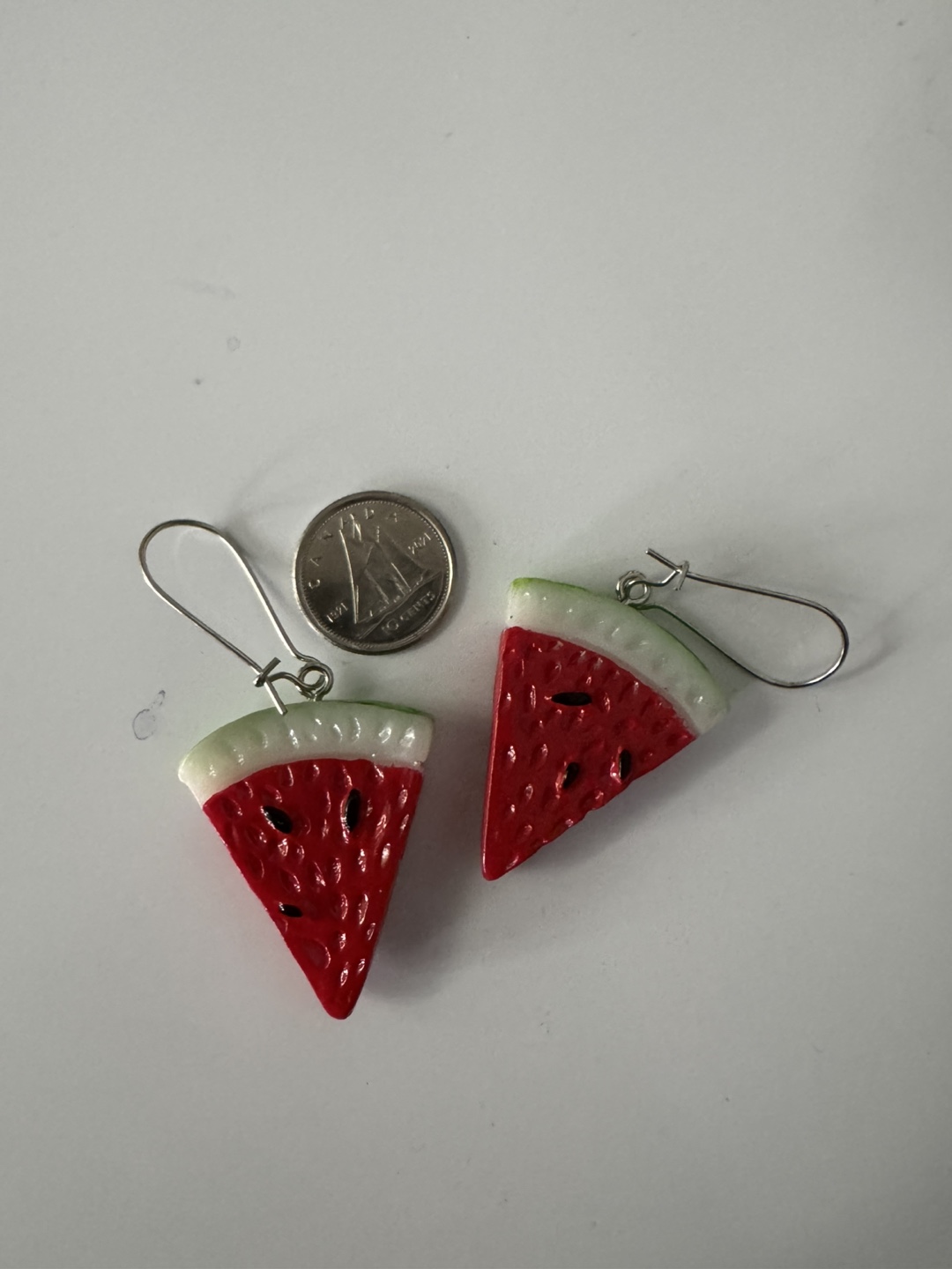 Watermelon Slice Dangle Earrings