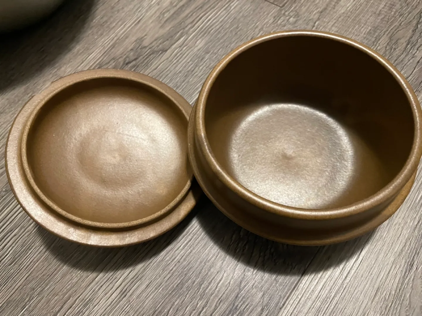 Vintage Unique brown pottery bowl🥕 image indicator(2)