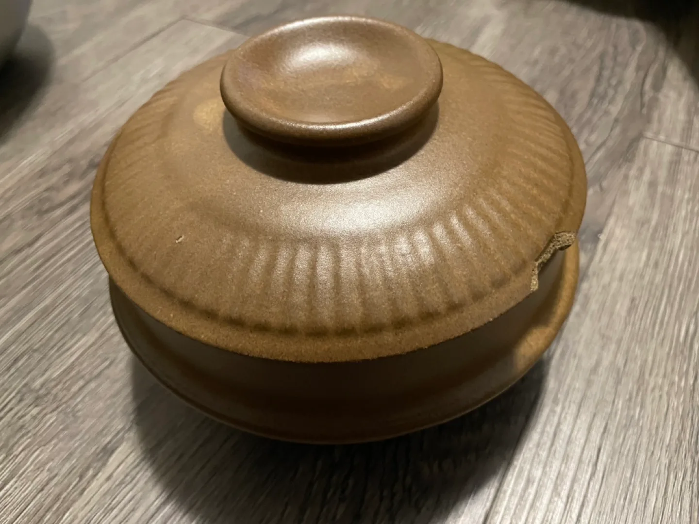 Vintage Unique brown pottery bowl🥕 image indicator(3)