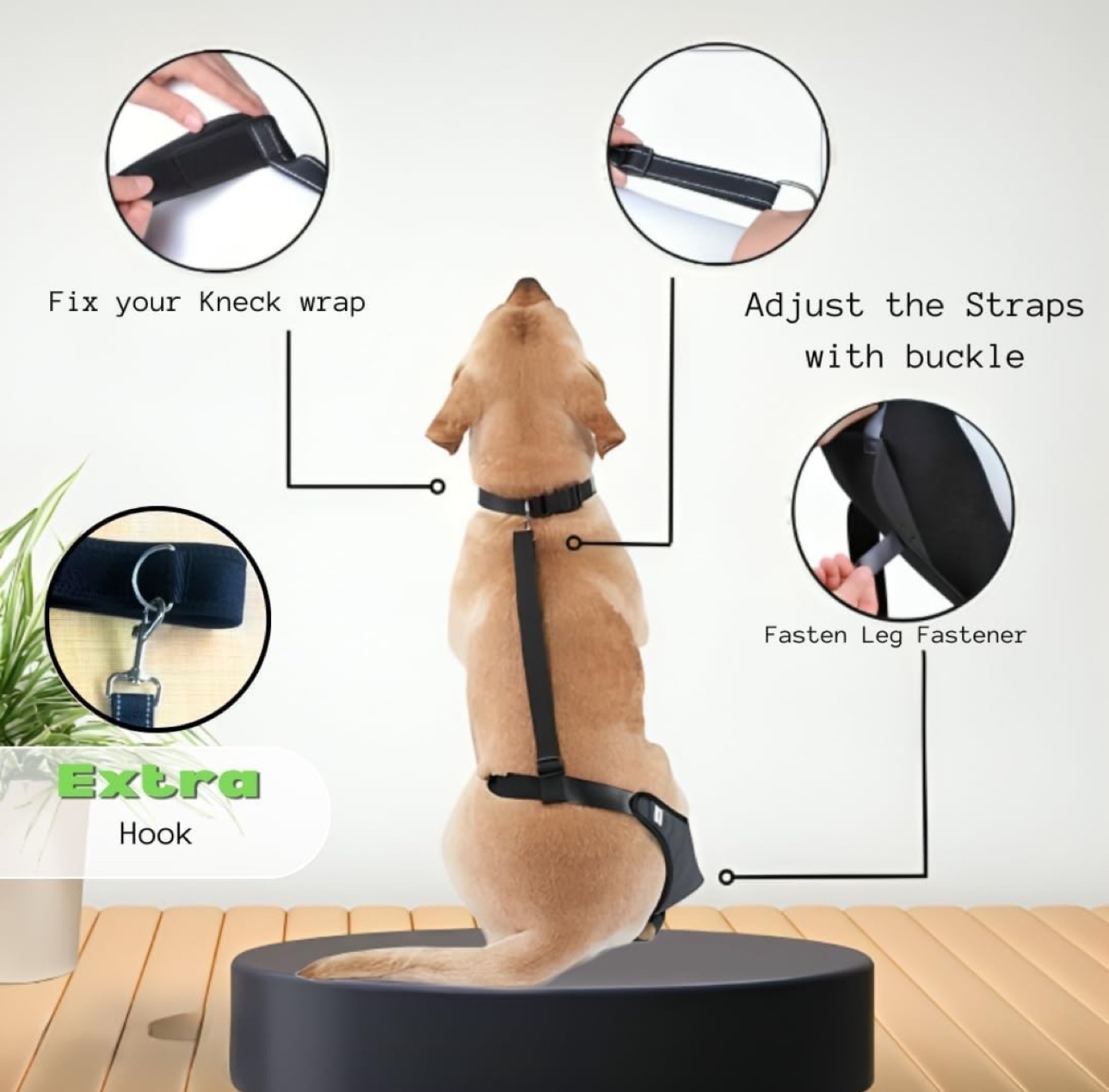 Pawsome Dog Leg Support Brace - Size M - photo 3
