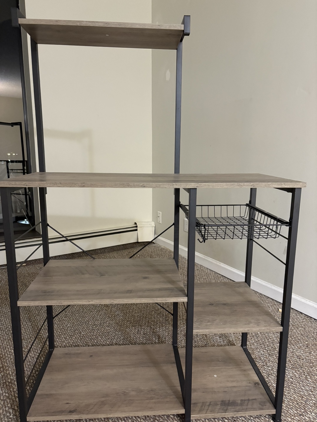 Kitchen Side Table with Metal Frame - photo 2
