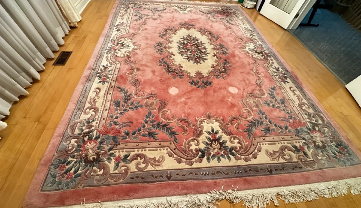 Large Pink Floral Area Rug image indicator(6)
